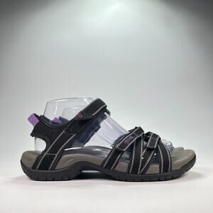 Teva Tirra Black Gray Purple Sport Hiking Outdoor Sandals 4266 Women's Size 8.5